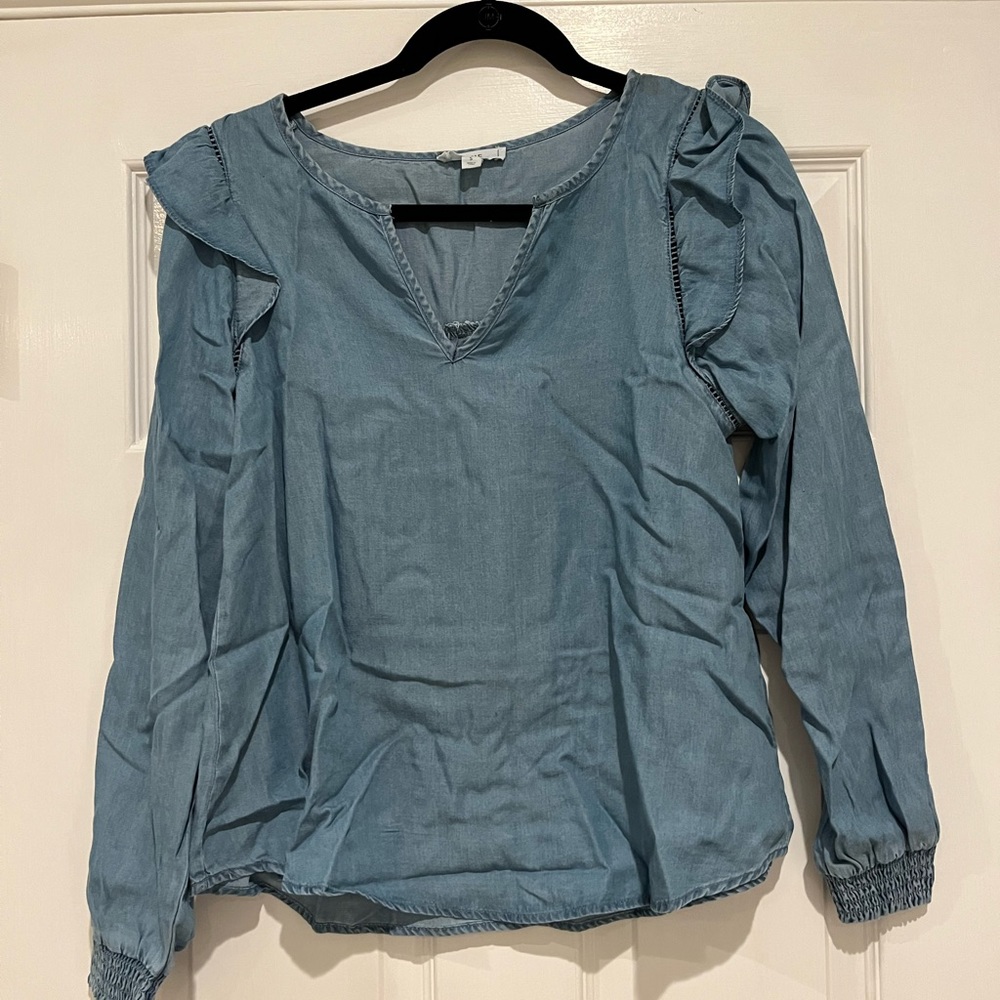 Chambray shirt, small, from a boutique